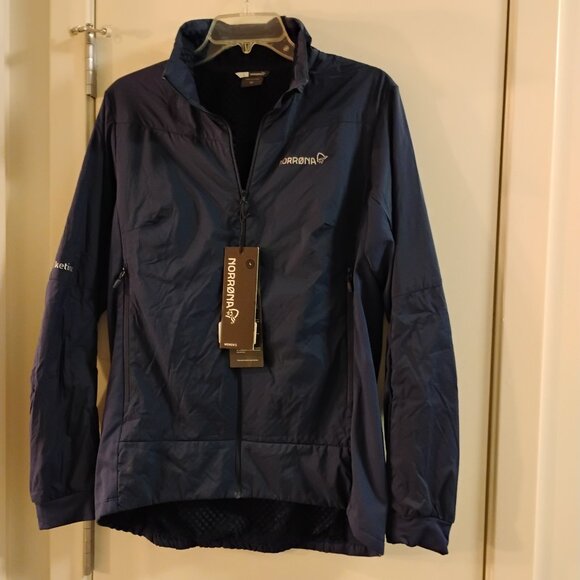 NWT - NORRONA Falketind Octa performance Jacket Women's Large Indigo Night Navy - Picture 1 of 10